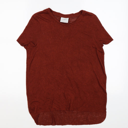 VERO MODA Womens Brown  Knit Tunic T-Shirt Size S