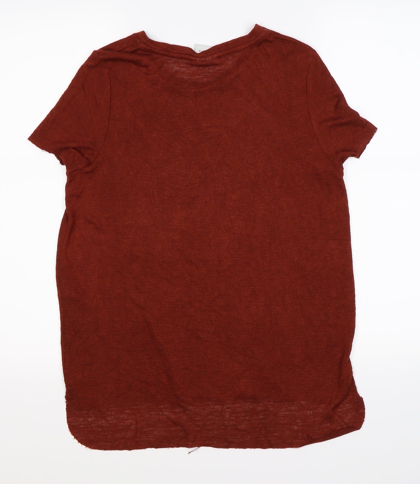 VERO MODA Womens Brown  Knit Tunic T-Shirt Size S