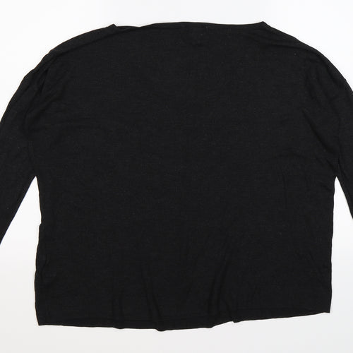 H&M Womens Grey  Knit Pullover Jumper Size M