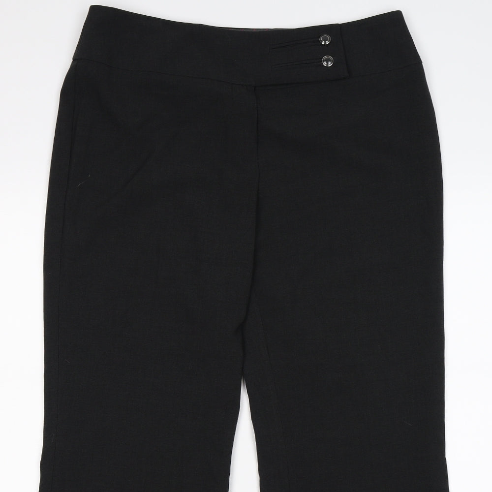 Marks and Spencer Womens Grey   Trousers  Size 14 L26 in - WORK OFFICE WEAR