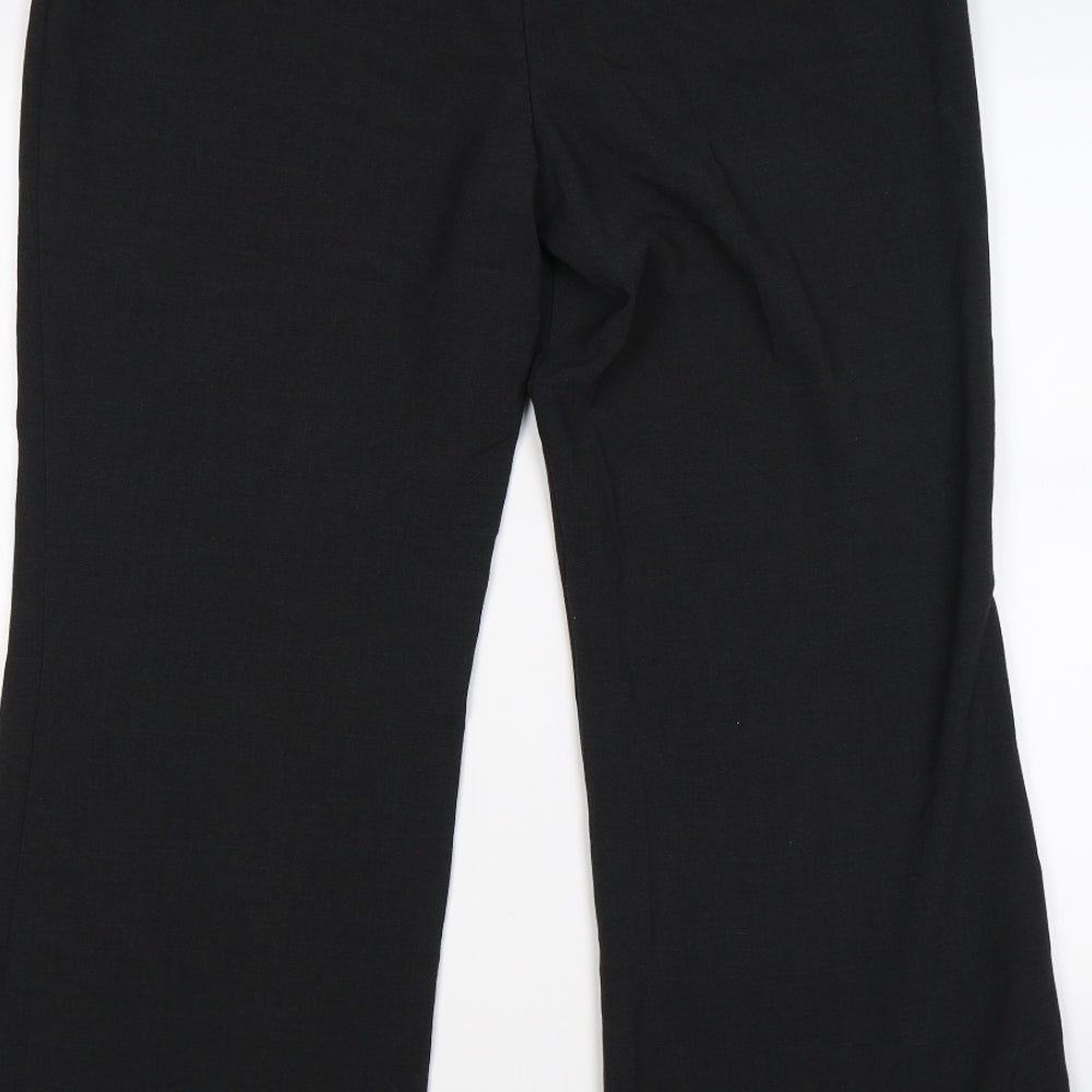 Marks and Spencer Womens Grey   Trousers  Size 14 L26 in - WORK OFFICE WEAR