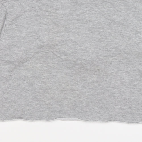 Missguided Womens Grey   Pullover Sweatshirt Size 10  - CROPPED