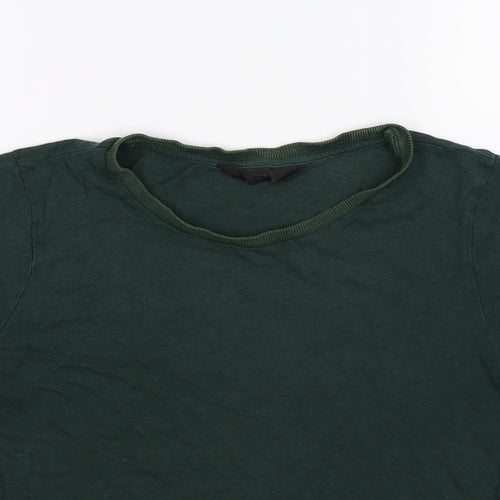 Topshop Womens Green   Basic T-Shirt Size 10