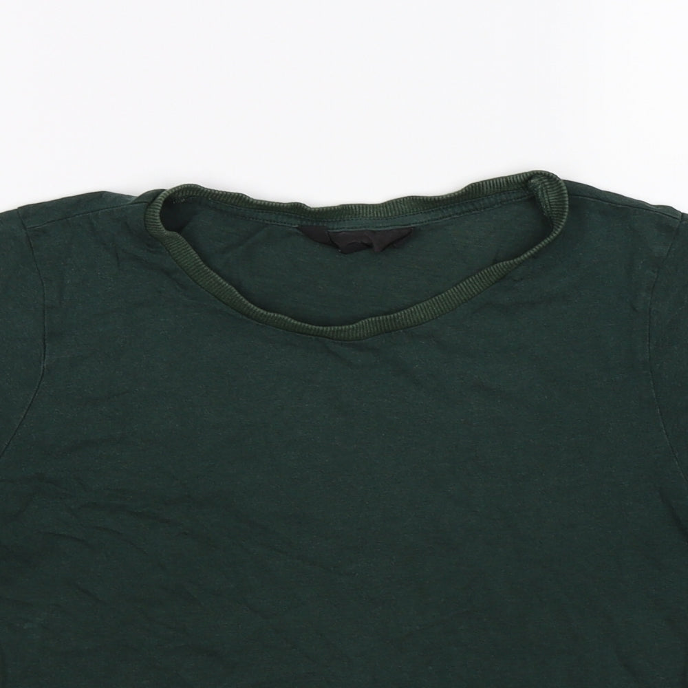 Topshop Womens Green   Basic T-Shirt Size 10