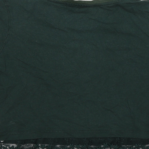 Topshop Womens Green   Basic T-Shirt Size 10