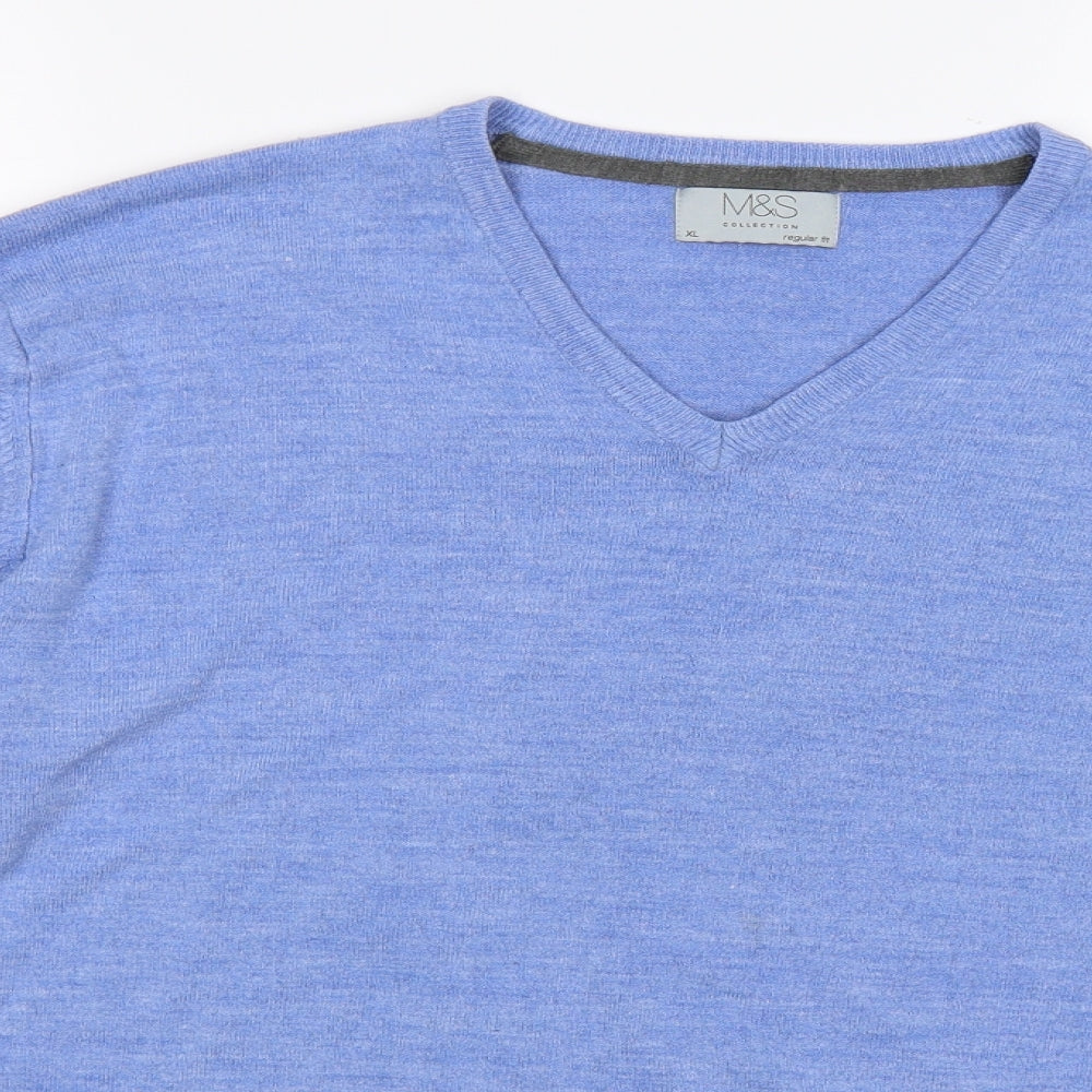 Marks and Spencer Mens Blue  Knit Pullover Jumper Size XL