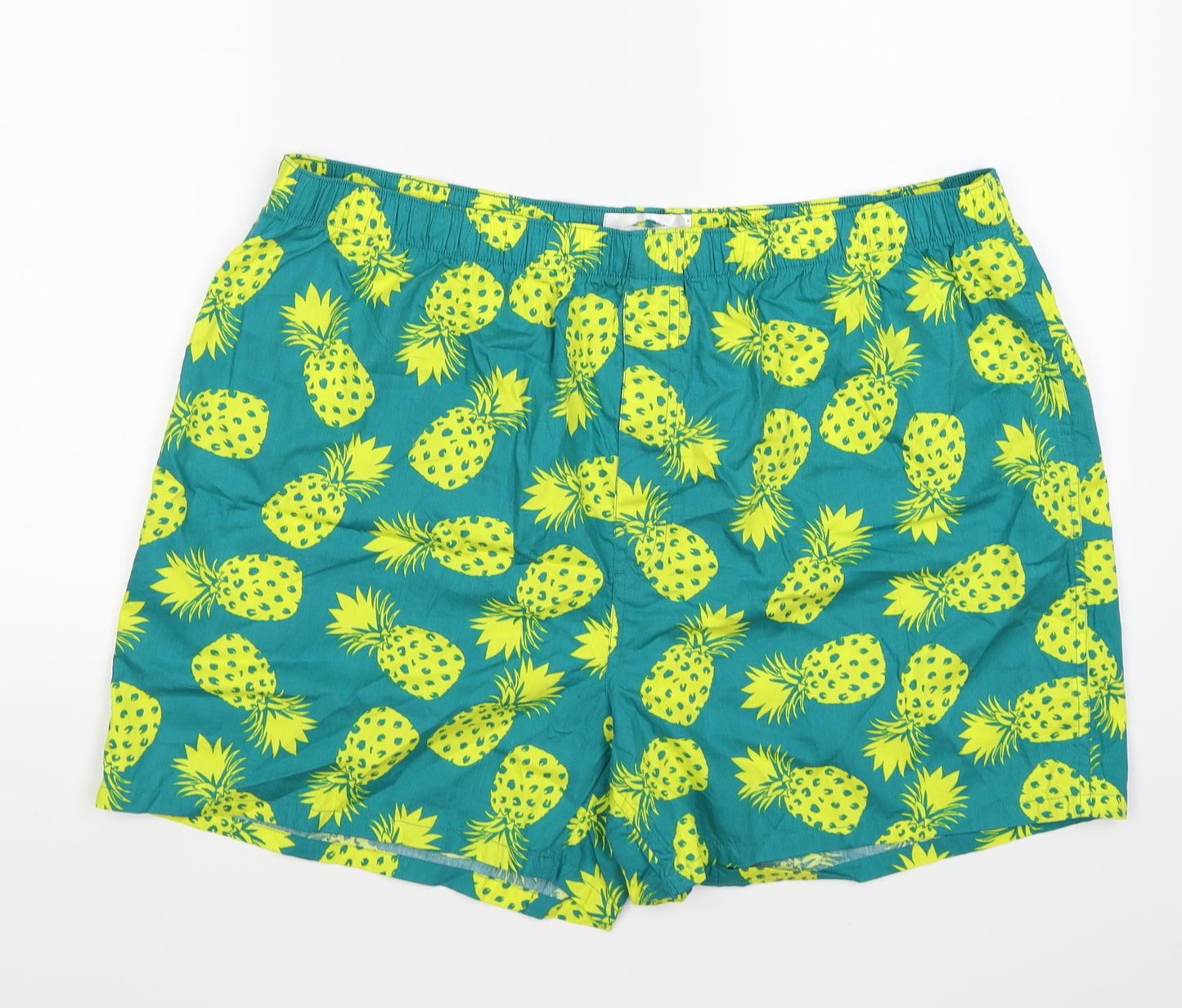Preworn Mens Blue Floral  Sweat Shorts Size XL - PINEAPPLE