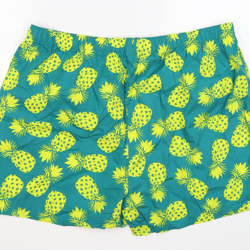 Preworn Mens Blue Floral  Sweat Shorts Size XL - PINEAPPLE