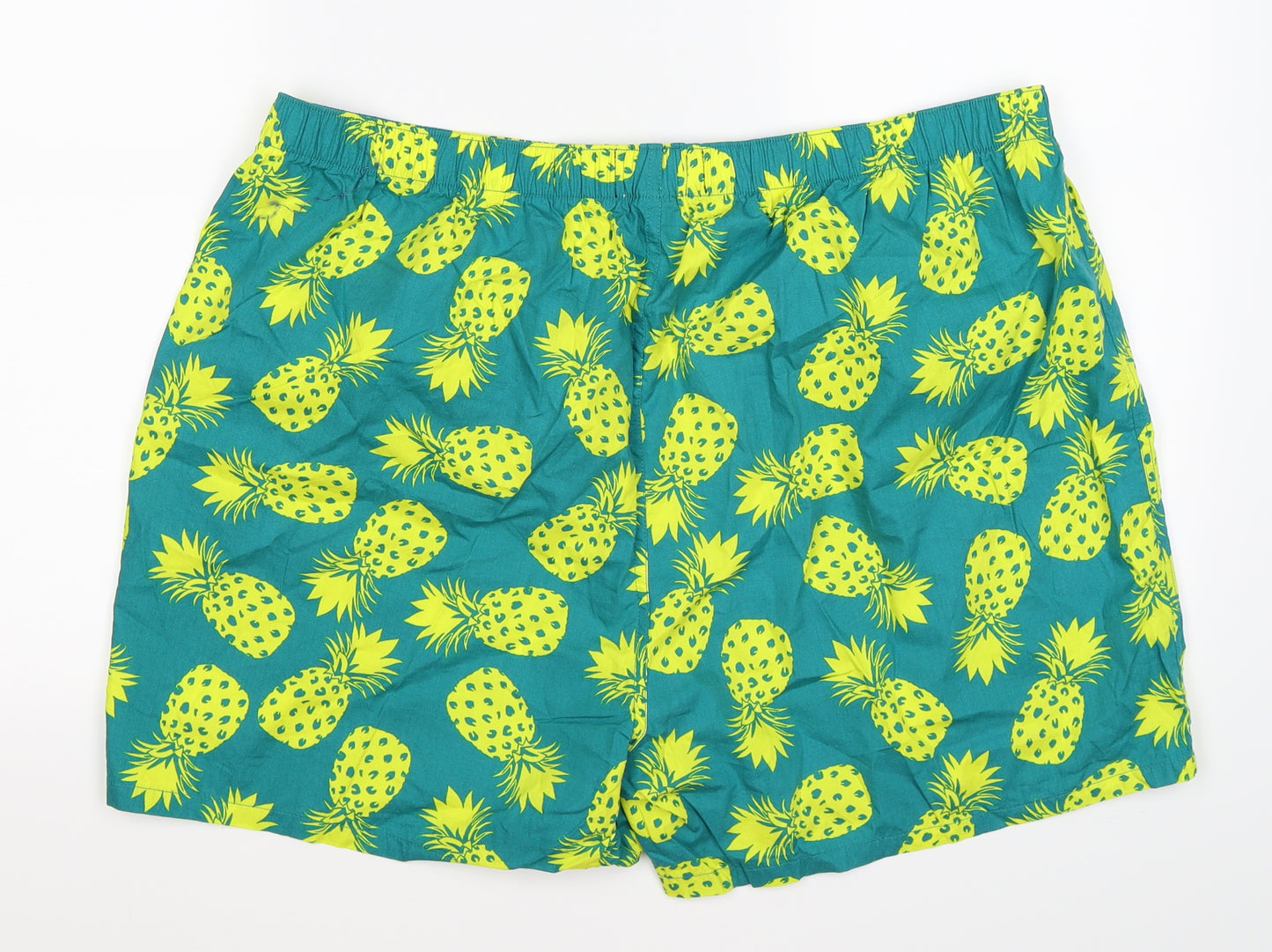 Preworn Mens Blue Floral  Sweat Shorts Size XL - PINEAPPLE