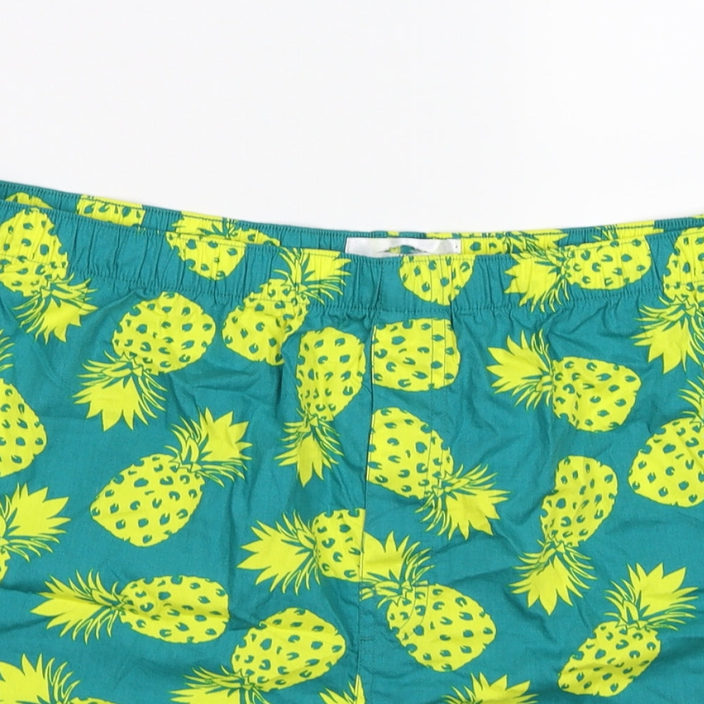 Preworn Mens Blue Floral  Sweat Shorts Size XL - PINEAPPLE
