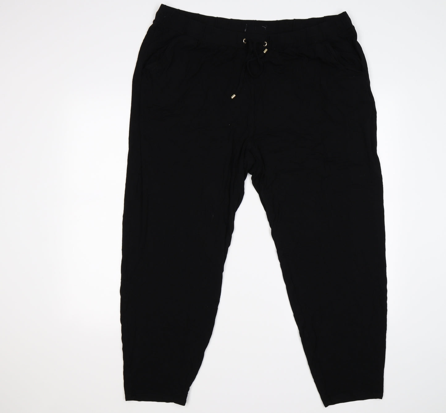 NEXT Womens Black   Jogger Trousers Size 20 L25 in