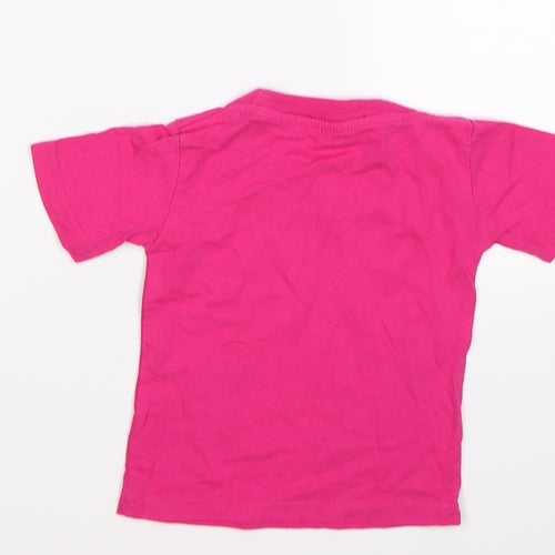 Preworn Girls Pink   Basic T-Shirt Size 2 Years  - grandmother cyprus