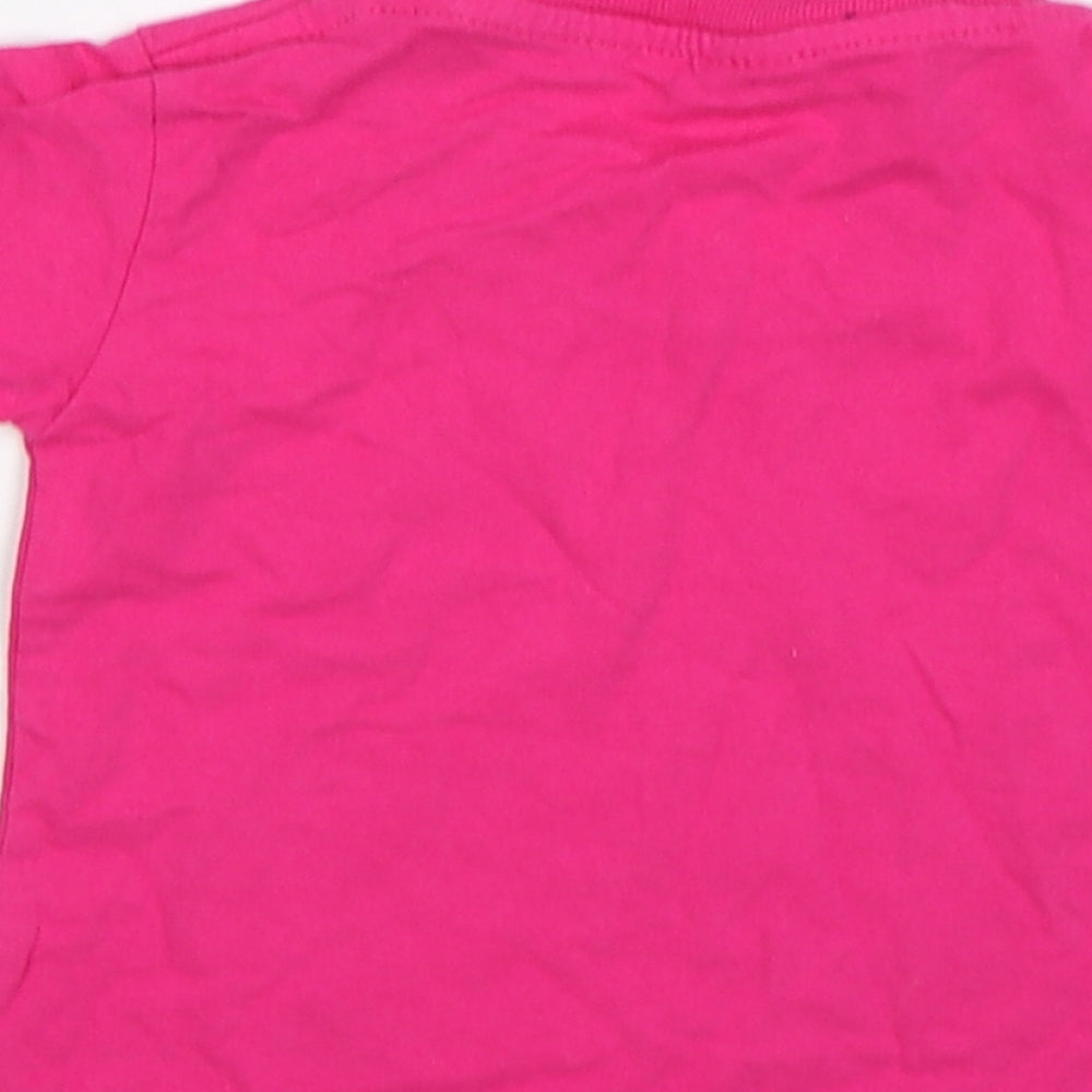 Preworn Girls Pink   Basic T-Shirt Size 2 Years  - grandmother cyprus