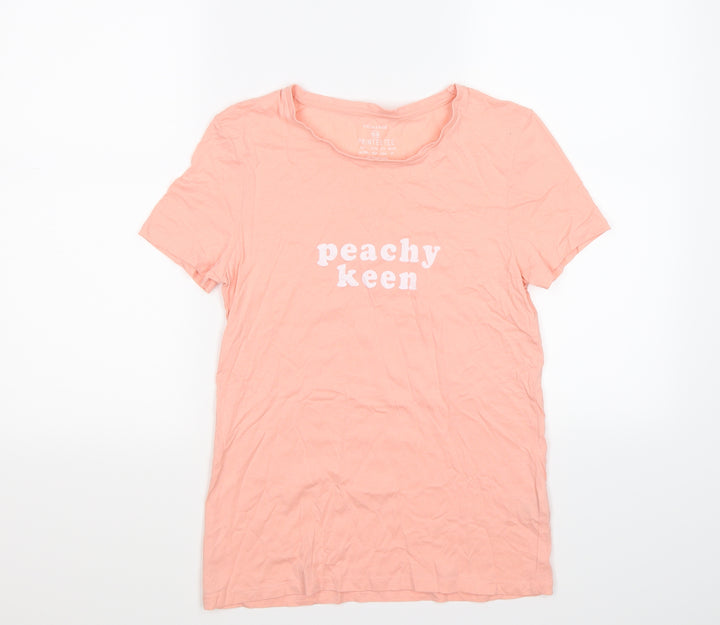 Primark Womens Pink Basic T-Shirt Size XS - peachy keen