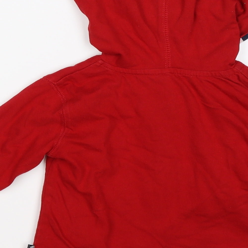 JoJo Maman Bébé Baby Red   Jacket  Size 12-18 Months  - REVERSIBLE