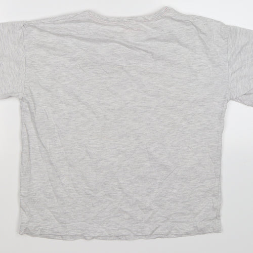 Emoji Girls Grey   Basic T-Shirt Size 11-12 Years  - DREAM UNICORN