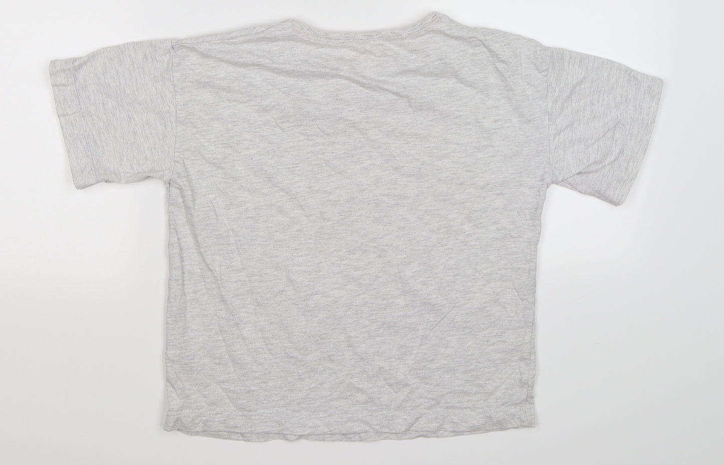 Emoji Girls Grey   Basic T-Shirt Size 11-12 Years  - DREAM UNICORN
