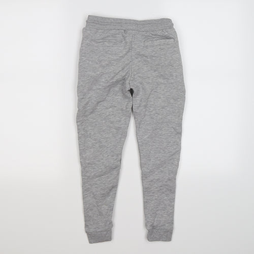 PEP & CO Boys Grey Striped Jersey Jogger Trousers Size 8-9 Years