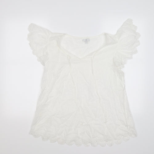 Gap Womens White   Tunic T-Shirt Size L