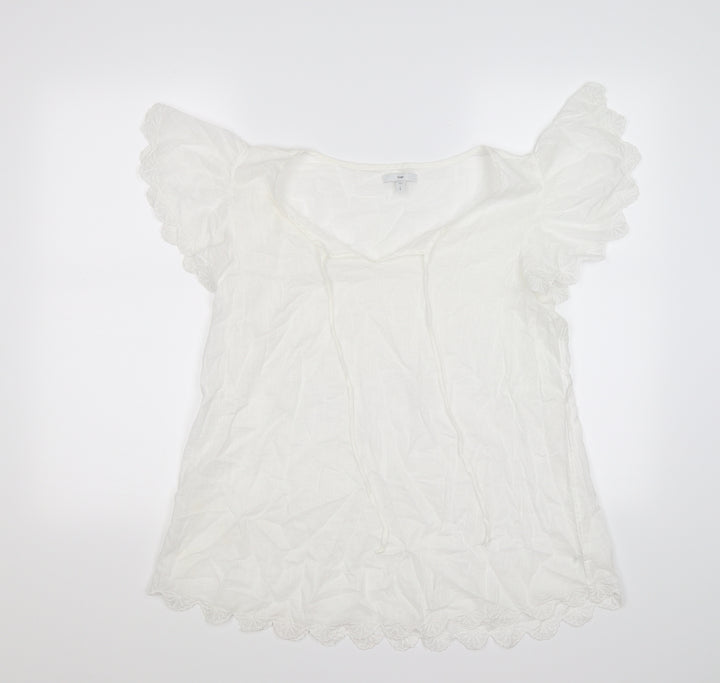 Gap Womens White Tunic T-Shirt Size L
