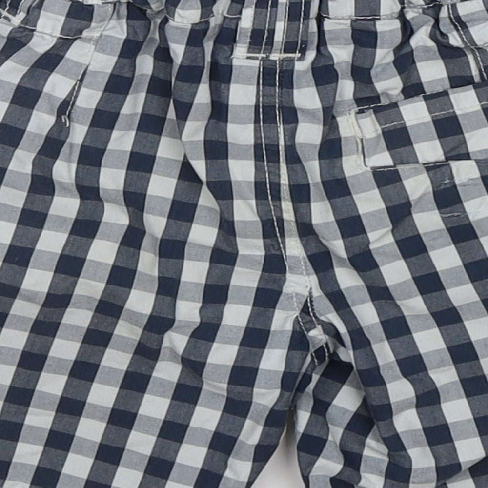 NEXT Boys Blue Check  Sweat Shorts Size 3-4 Years