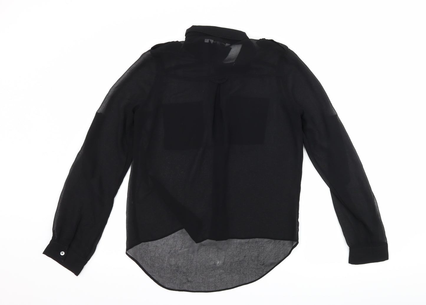 New Look Womens Black   Basic Button-Up Size 10