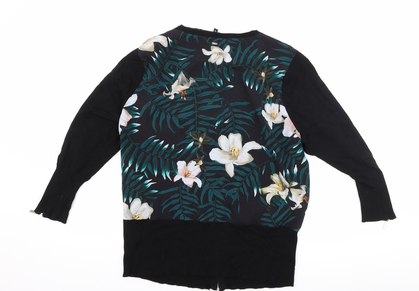 Julien Macdonald Womens Black Floral  Jacket  Size 18