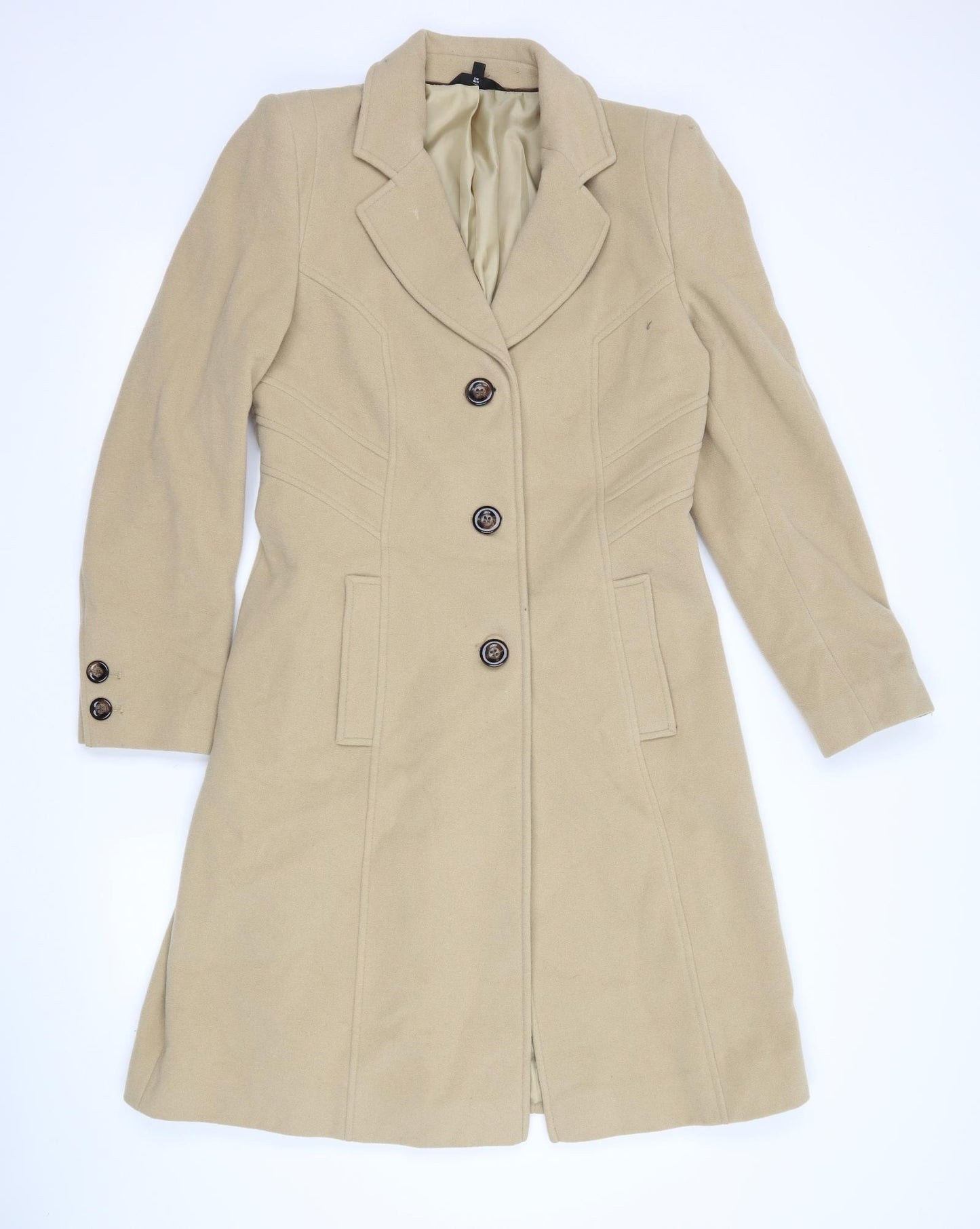 Marks and Spencer Womens Beige   Trench Coat Coat Size 12