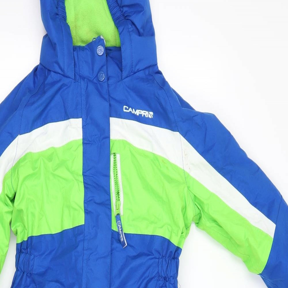 Campri Boys Blue   Ski Jacket Snowsuit Size 5-6 Years  - snowsuit