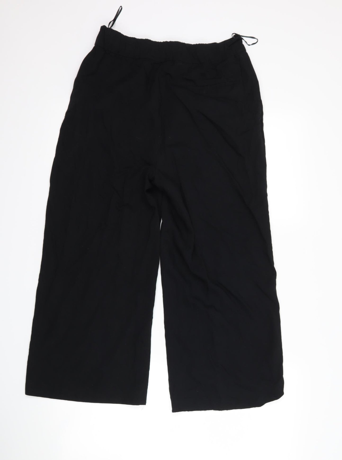 Oasis Womens Black   Cropped Trousers Size 12 L25 in