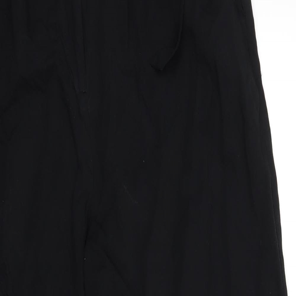 Oasis Womens Black   Cropped Trousers Size 12 L25 in
