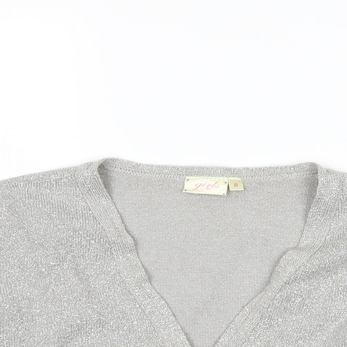 New Look Girls Grey   Shrug Jumper Size 8 Years