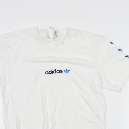 adidas Mens White    T-Shirt Size XS
