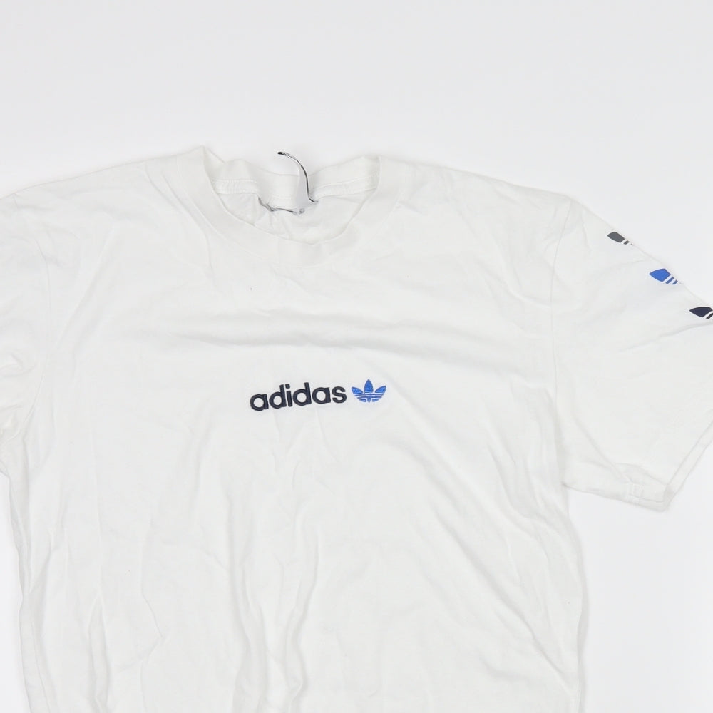adidas Mens White    T-Shirt Size XS