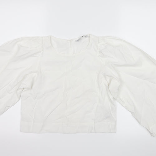 Zara Womens White   Basic T-Shirt Size XS