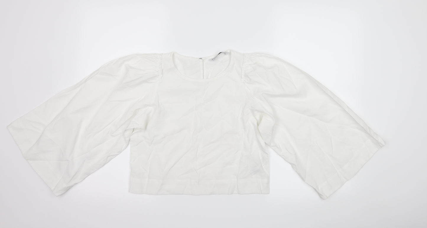 Zara Womens White   Basic T-Shirt Size XS