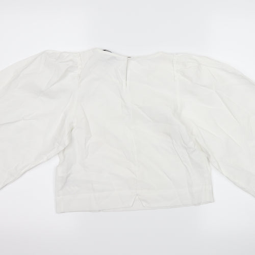 Zara Womens White   Basic T-Shirt Size XS