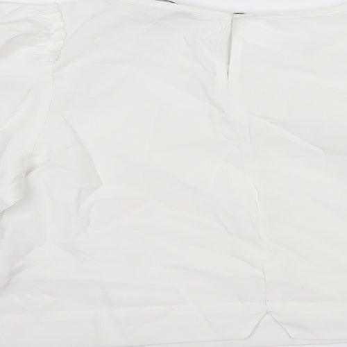 Zara Womens White   Basic T-Shirt Size XS