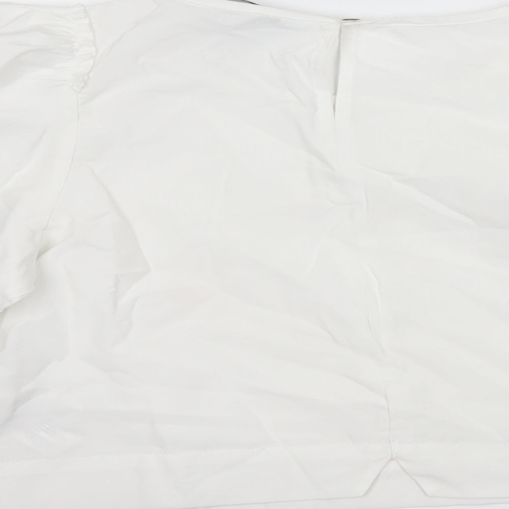 Zara Womens White   Basic T-Shirt Size XS