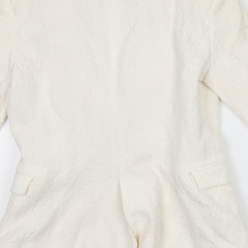 Zara Womens Ivory   Jacket Suit Jacket Size S