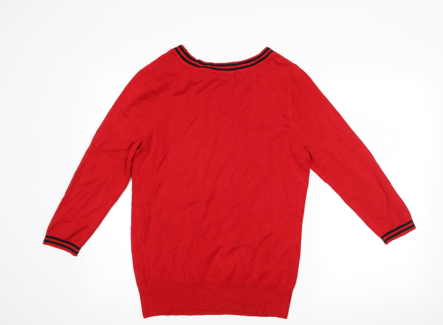 Wallis Womens Red   Pullover Jumper Size 14