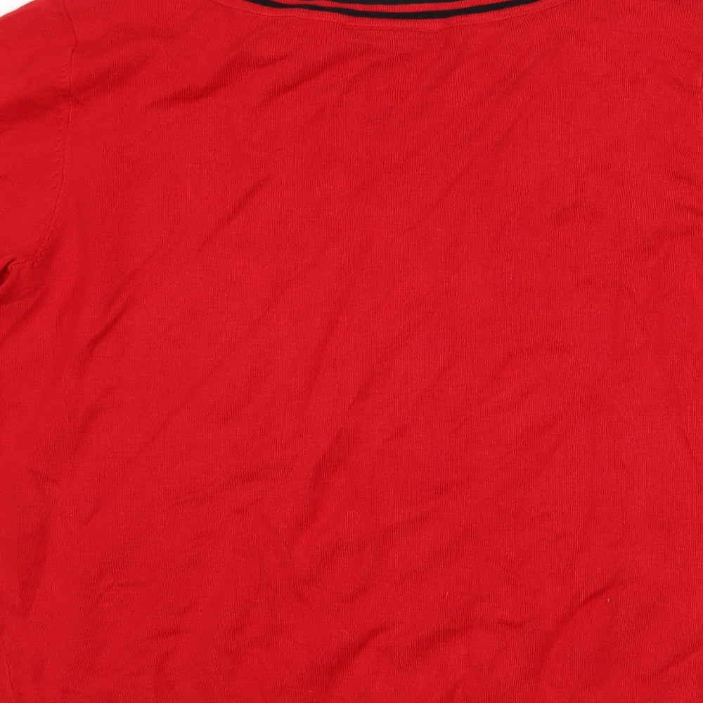 Wallis Womens Red   Pullover Jumper Size 14
