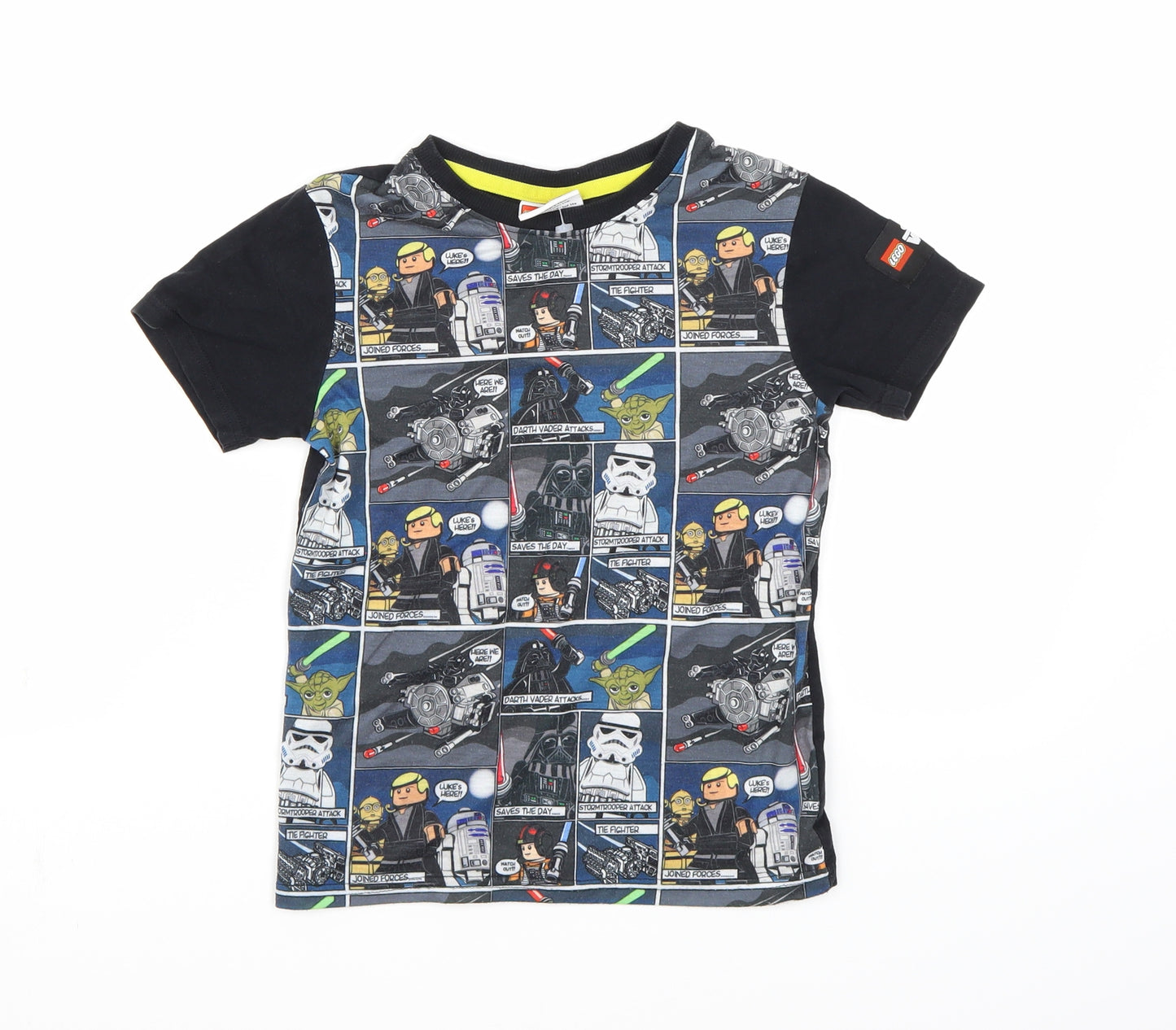 Star Wars Boys Multicoloured   Basic T-Shirt Size 6-7 Years  - Lego