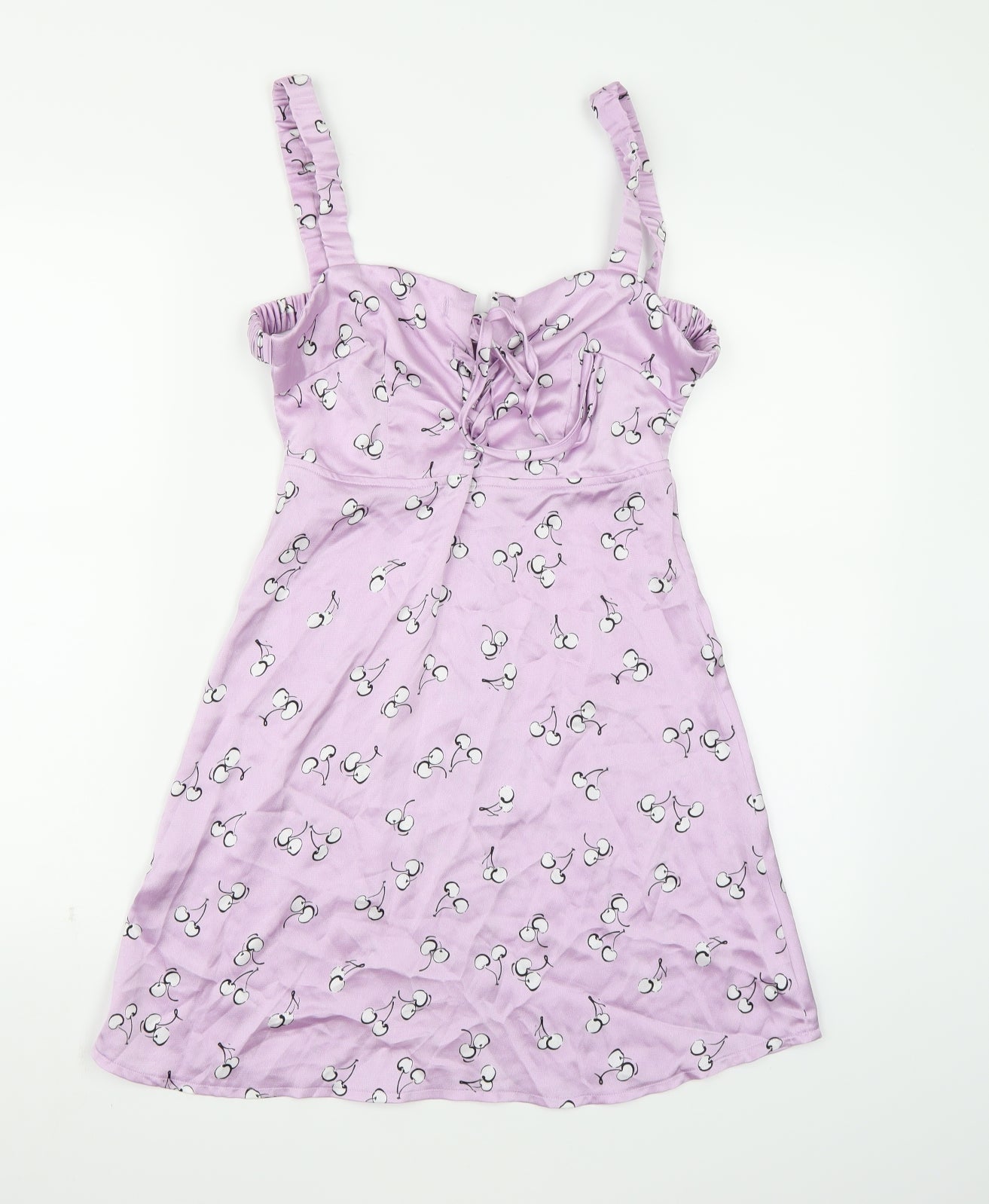Kai Womens Purple   A-Line  Size S  - Cherry Print