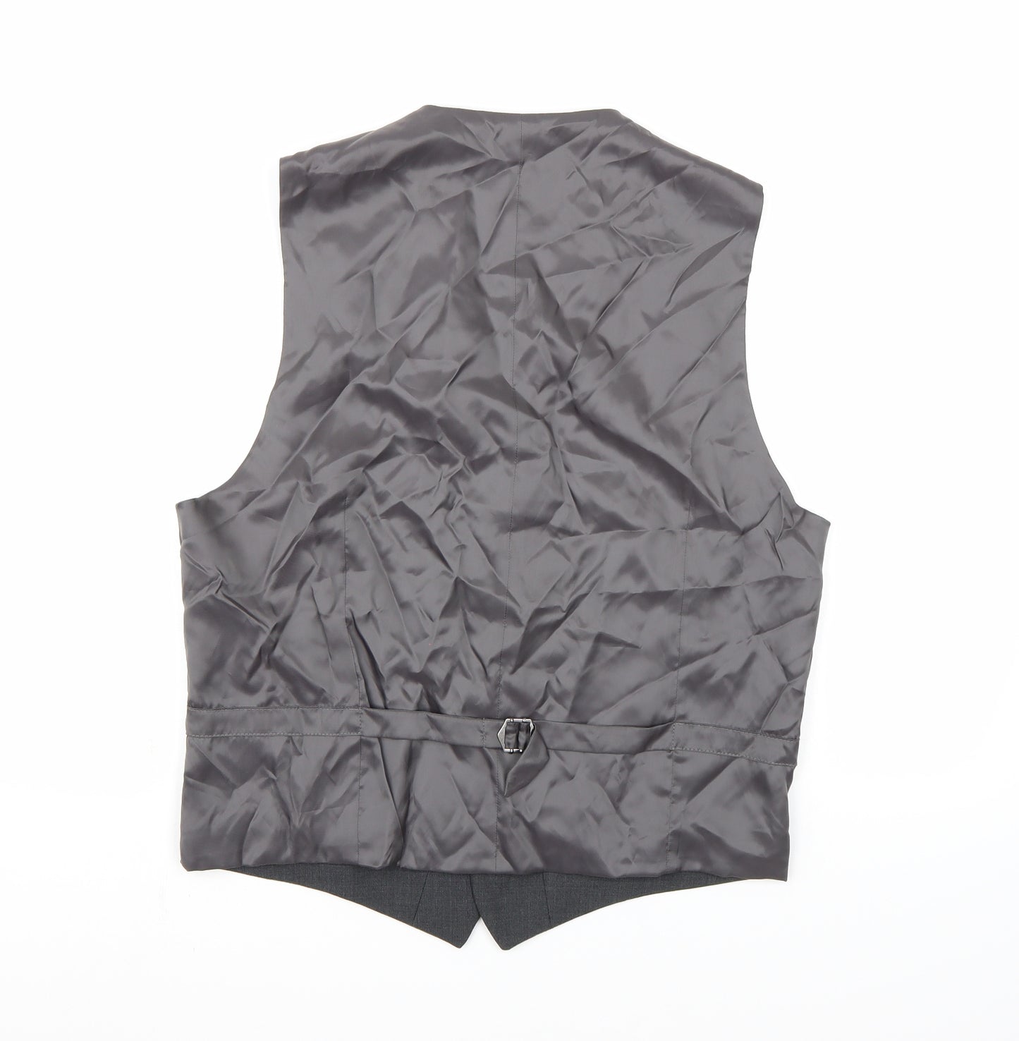 Marks and Spencer Mens Grey  Rayon Jacket Suit Waistcoat Size S