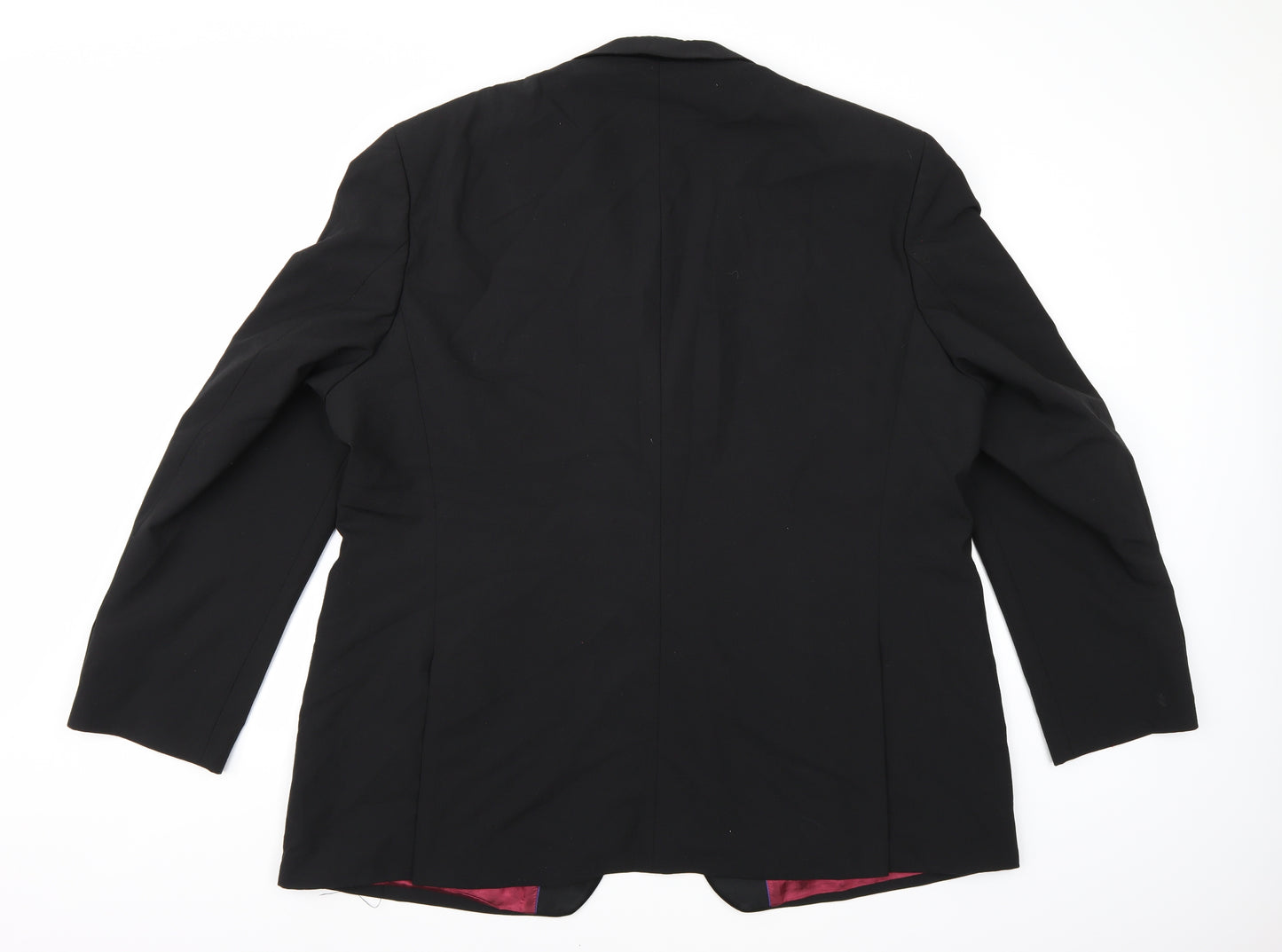 Burton Mens Black  Rayon Jacket Suit Jacket Size 52