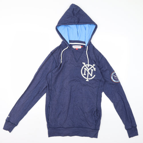 Mitchell & Ness Mens Black   Pullover Hoodie Size XS