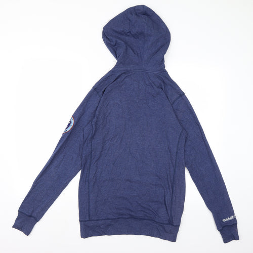 Mitchell & Ness Mens Black   Pullover Hoodie Size XS