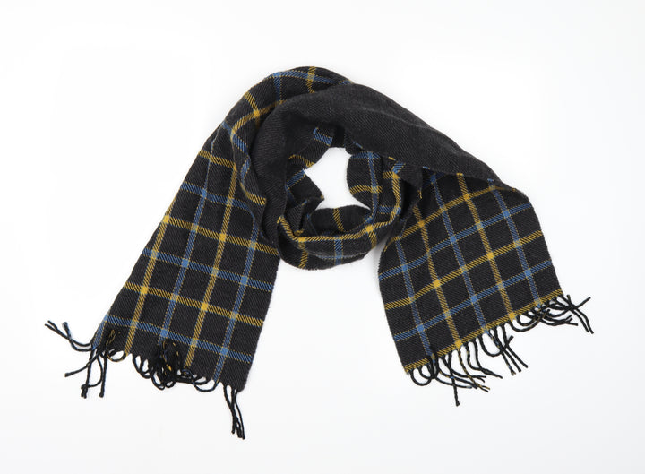 Dressmann Mens Grey Camouflage Knit Scarf One Size