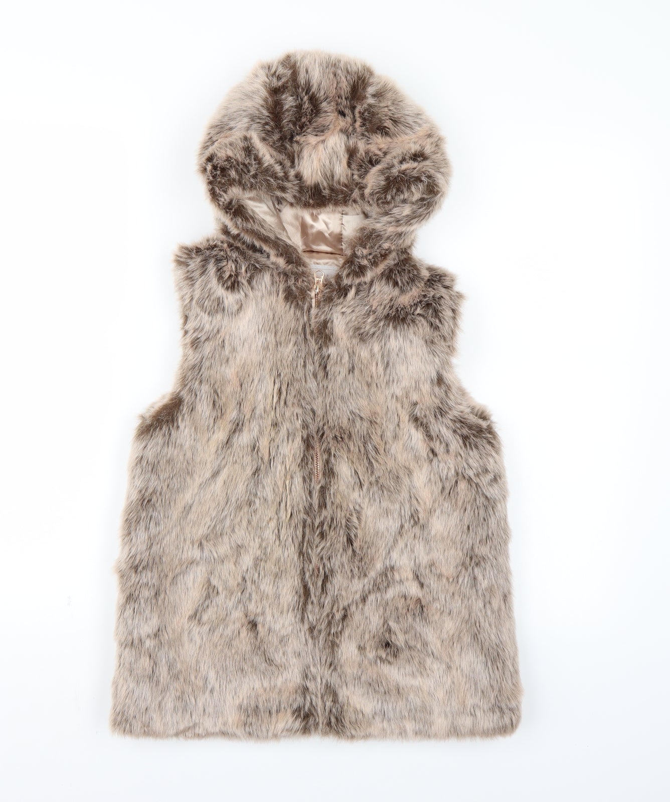 TU Girls Brown   Gilet Coat Size 9-10 Years
